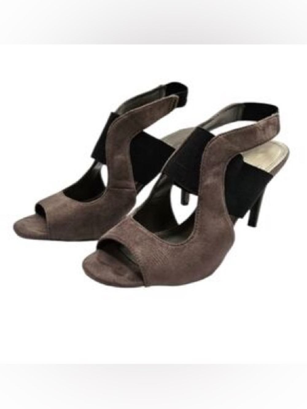IMPO Women's Open-Toe Suede Heels in Green